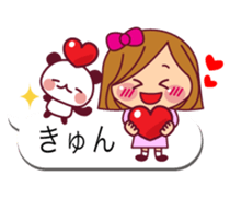 The cute girl 4 who often uses it sticker #10555417