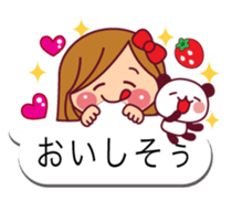 The cute girl 4 who often uses it sticker #10555424