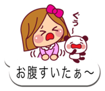 The cute girl 4 who often uses it sticker #10555427