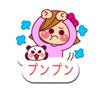 The cute girl 4 who often uses it sticker #10555430