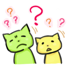 doodling cats sticker #10555679