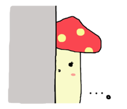Girl and mushroom but biyooon sticker #10556521