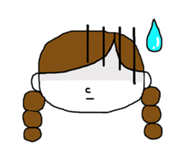 Girl and mushroom but biyooon sticker #10556532