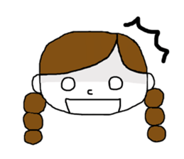 Girl and mushroom but biyooon sticker #10556533