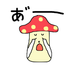 Girl and mushroom but biyooon sticker #10556536