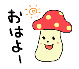 Girl and mushroom but biyooon sticker #10556540