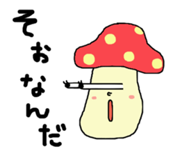 Girl and mushroom but biyooon sticker #10556543