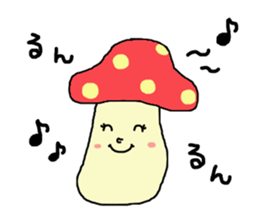Girl and mushroom but biyooon sticker #10556545