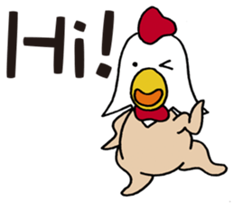 Naked Chicken sticker #10557645