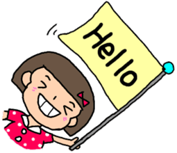 Usable sticker of the bobbed hair sticker #10557592