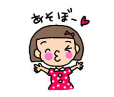 Usable sticker of the bobbed hair sticker #10557608