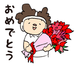 Daily sticker of Afro -kun 4th edition. sticker #10557677