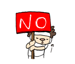 Daily sticker of Afro -kun 4th edition. sticker #10557696