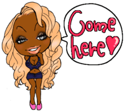 black girls4 sticker #10557739