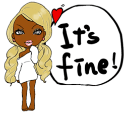 black girls4 sticker #10557743