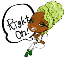 black girls4 sticker #10557744