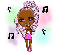 black girls4 sticker #10557752