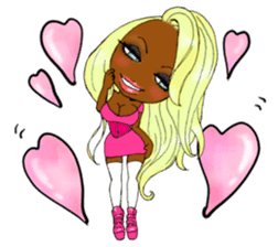 black girls4 sticker #10557754