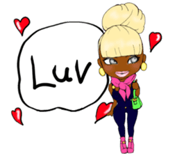 black girls4 sticker #10557755