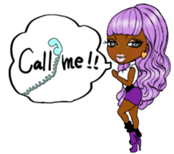 black girls4 sticker #10557758