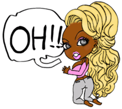 black girls4 sticker #10557760