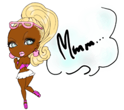 black girls4 sticker #10557761