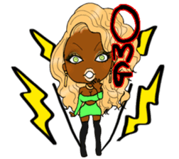 black girls4 sticker #10557766