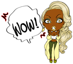 black girls4 sticker #10557767