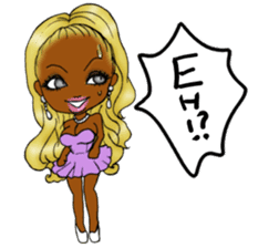 black girls4 sticker #10557768