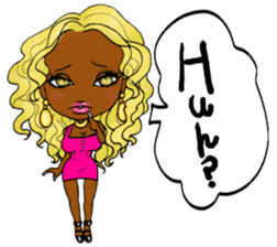 black girls4 sticker #10557769