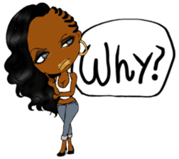 black girls4 sticker #10557770