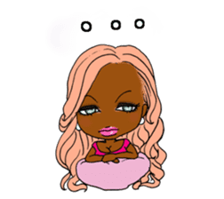 black girls4 sticker #10557775