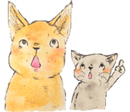 unwind dog and cat2 sticker #10558376