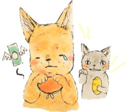 unwind dog and cat2 sticker #10558390