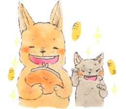 unwind dog and cat2 sticker #10558391