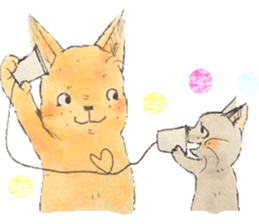 unwind dog and cat2 sticker #10558395