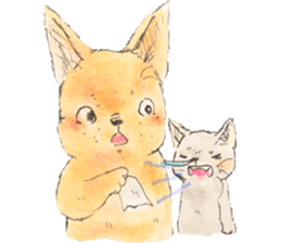 unwind dog and cat2 sticker #10558402