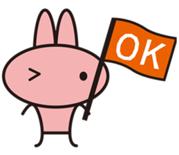 amahama rabbit sticker #10558664