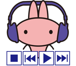 amahama rabbit sticker #10558667