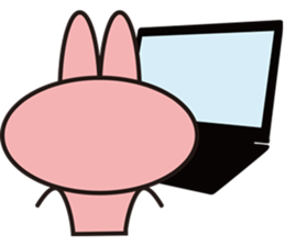 amahama rabbit sticker #10558687