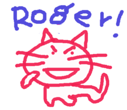 Graffiti Kitten English ver. sticker #10558745