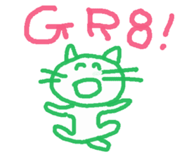 Graffiti Kitten English ver. sticker #10558747