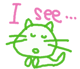 Graffiti Kitten English ver. sticker #10558748