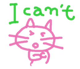 Graffiti Kitten English ver. sticker #10558749