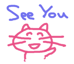 Graffiti Kitten English ver. sticker #10558751