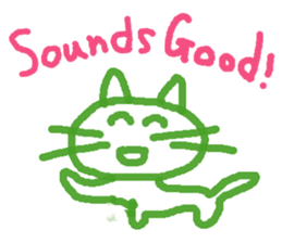 Graffiti Kitten English ver. sticker #10558758