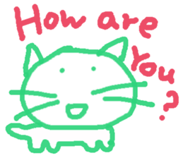 Graffiti Kitten English ver. sticker #10558762