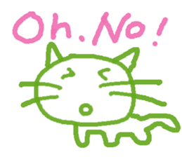 Graffiti Kitten English ver. sticker #10558766