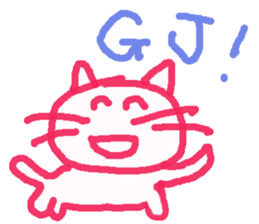 Graffiti Kitten English ver. sticker #10558769