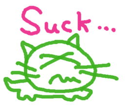 Graffiti Kitten English ver. sticker #10558771